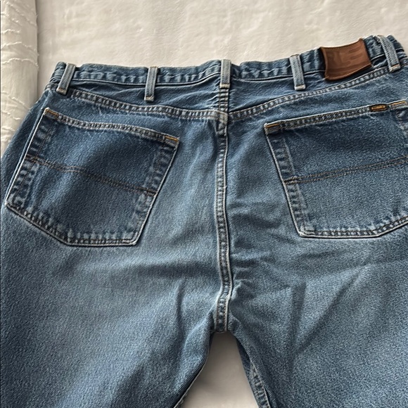 Ralph Lauren Polo Jeans Relaxed Fit Blue Jeans with Distressed Details - Picture 2 of 4